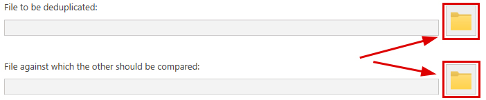 File selection File selection