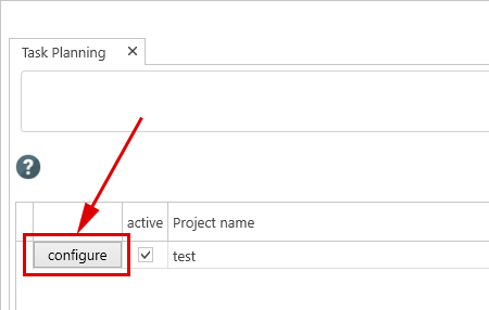 Task Planning - configure